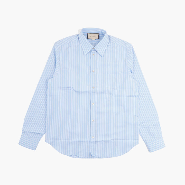 Gucci Light Blue-White Shirts - Made in Italy