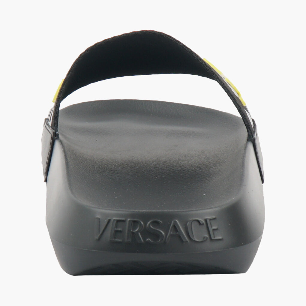 Versace Luxury Black Sandals with Iconic Branding