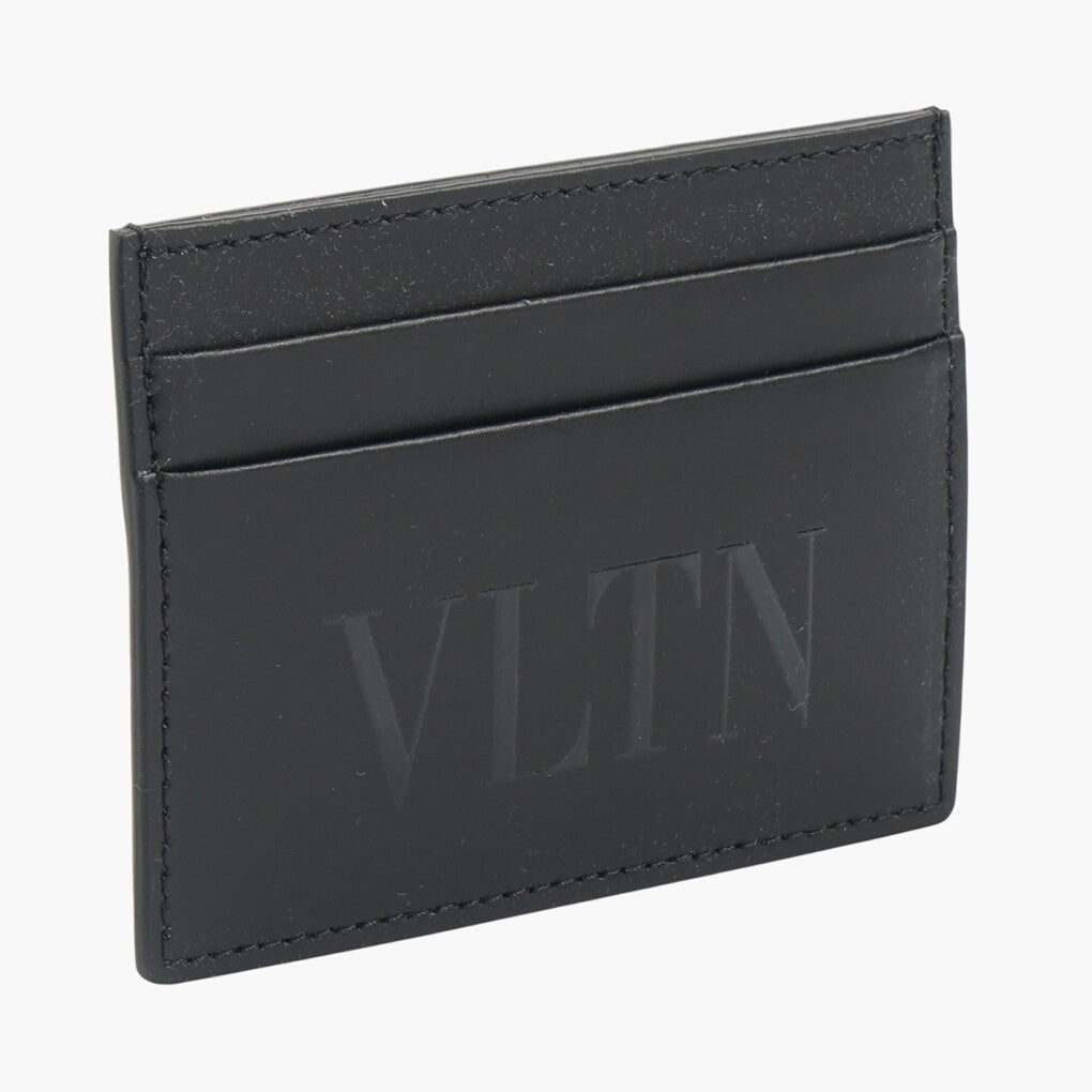 Portafoglio Valentino Nero con Logo Iconico VLTN - Made in Italy