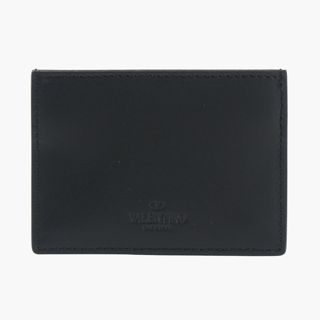 Valentino Black Wallet with Iconic VLTN Logo - Made in Italy