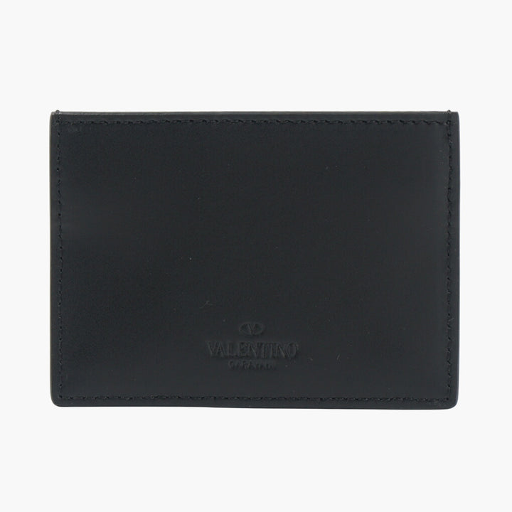 Valentino Black Wallet with Iconic VLTN Logo - Made in Italy