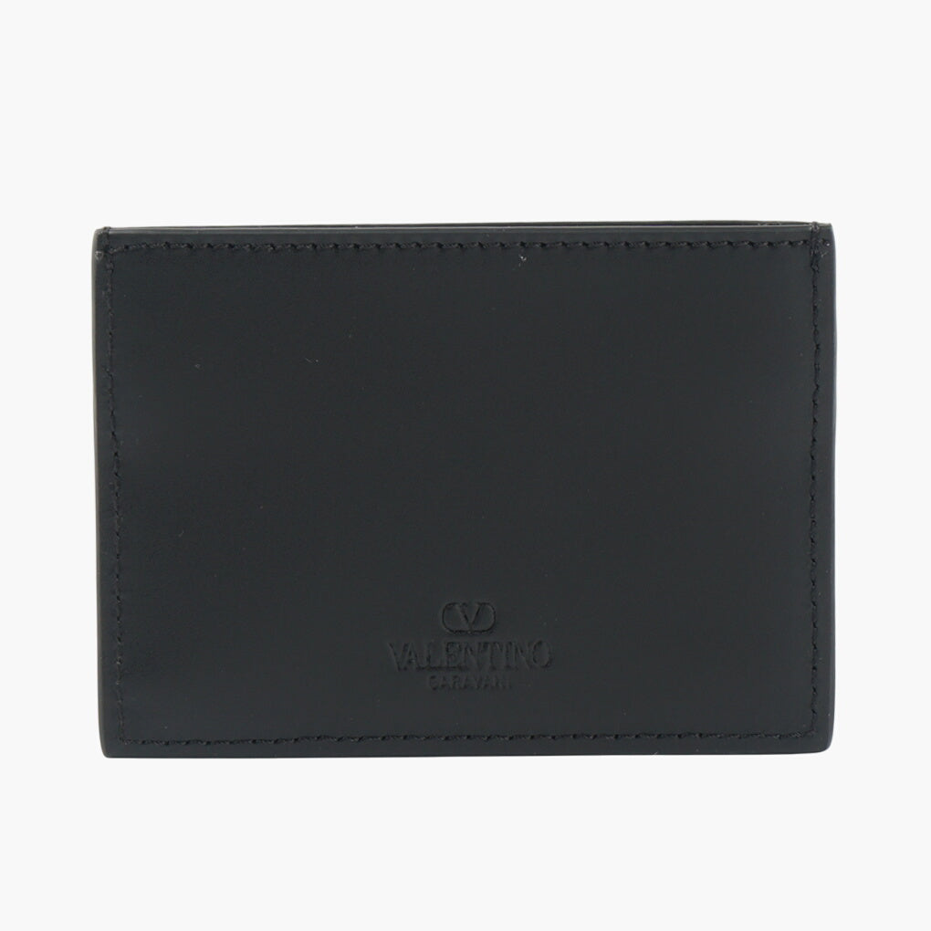 Valentino Black Wallet with VLTN Logo