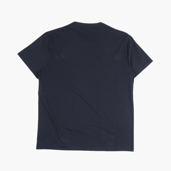 Alexander McQueen Navy-Blue T-shirt with Bold "McQueen" Print - Made in Italy