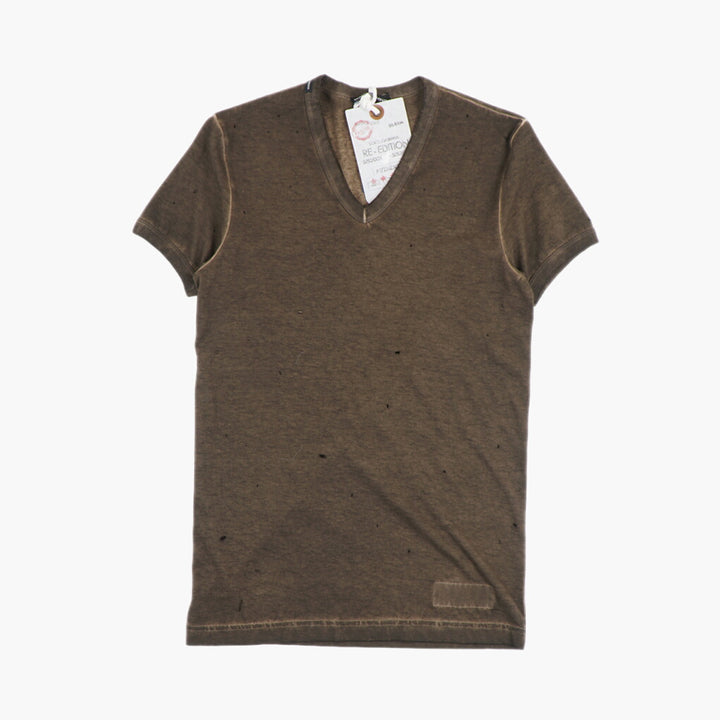 Dolce & Gabbana Men's Brown T-shirts and Polos - Made in Italy, Luxury & Comfortable Fit