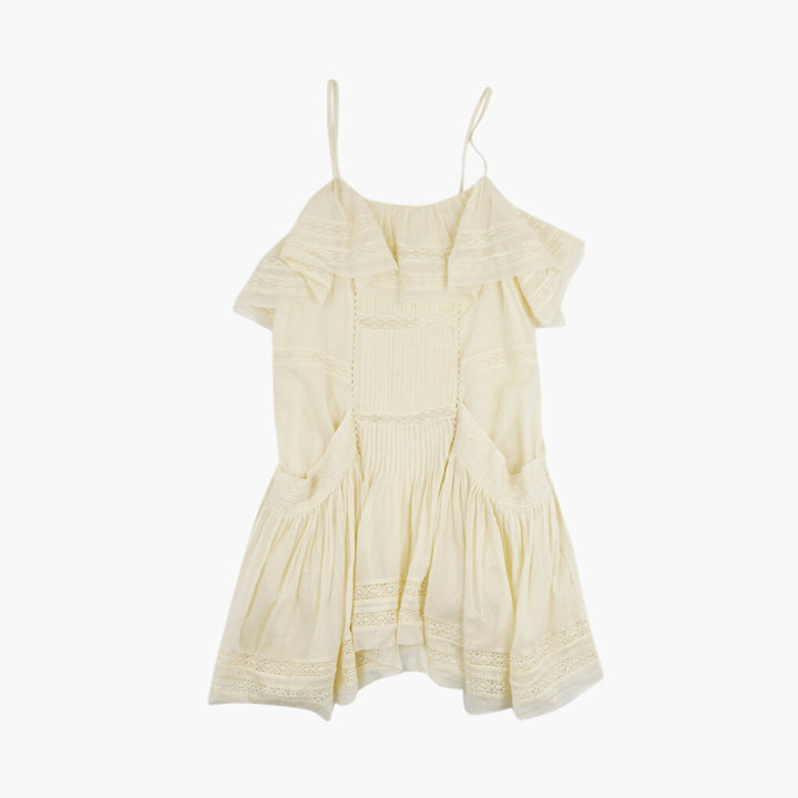 Isabel Marant Yellow Dress with Ruffle Details - Elegant & Versatile for All Occasions