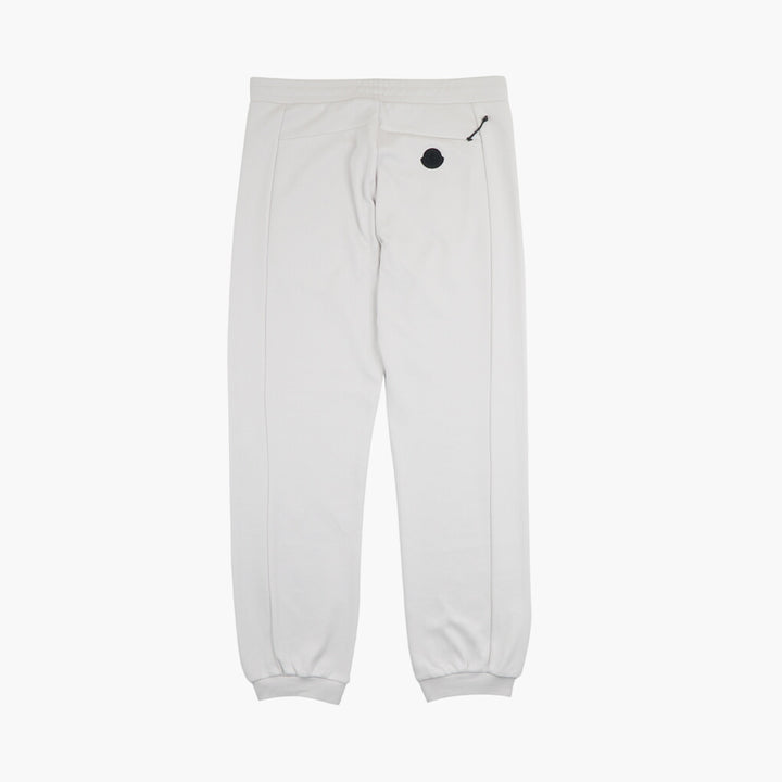 Moncler White Trousers - Elegant and Comfortable with Signature Logo