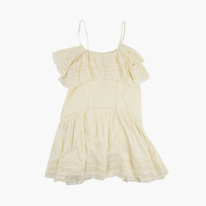 Isabel Marant Yellow Dress with Ruffle Details - Elegant & Versatile for All Occasions