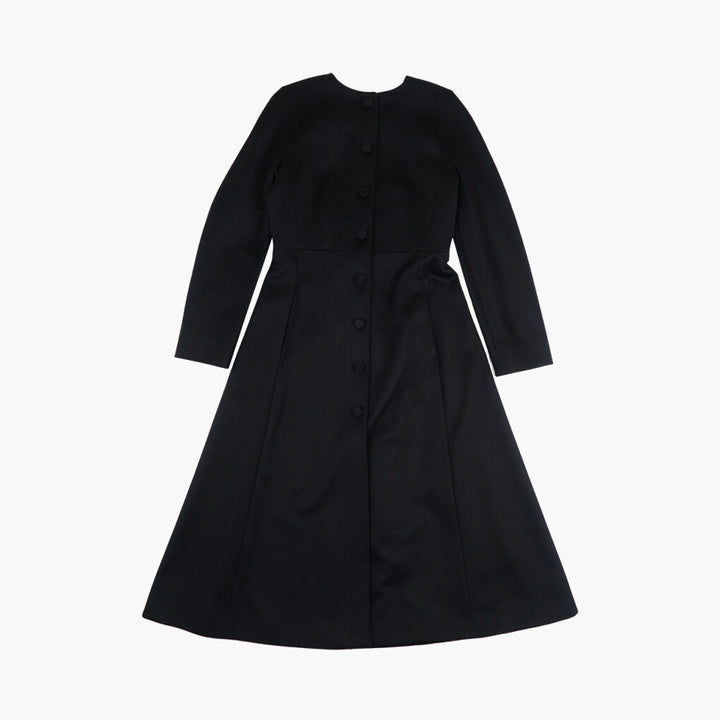 MAX MARA Elegant Nero Black Coat - Timeless Design for Any Occasion