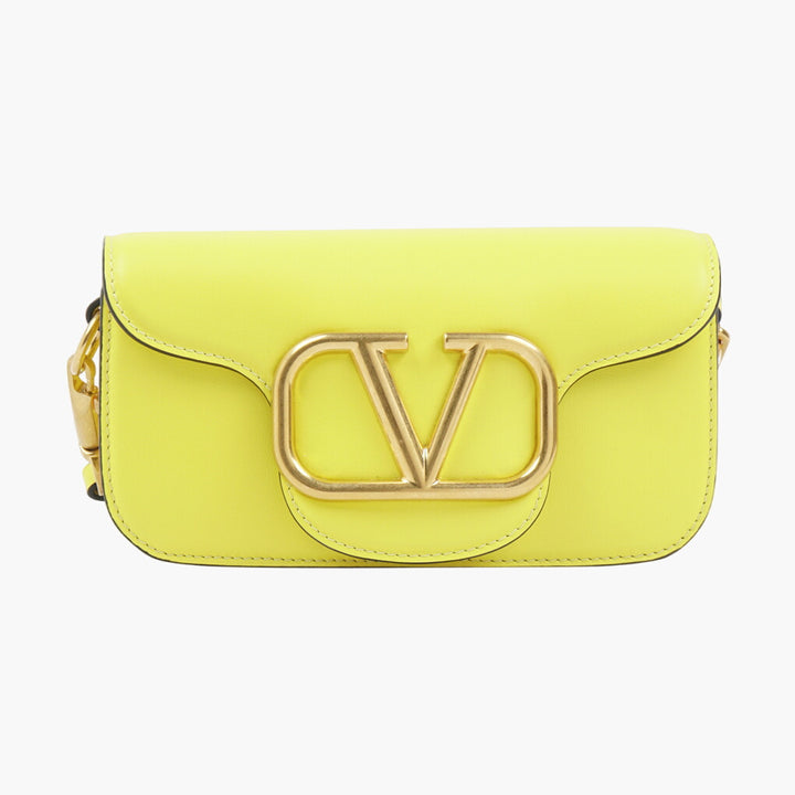 Valentino "V" Logo Shoulder Bag YELLOW