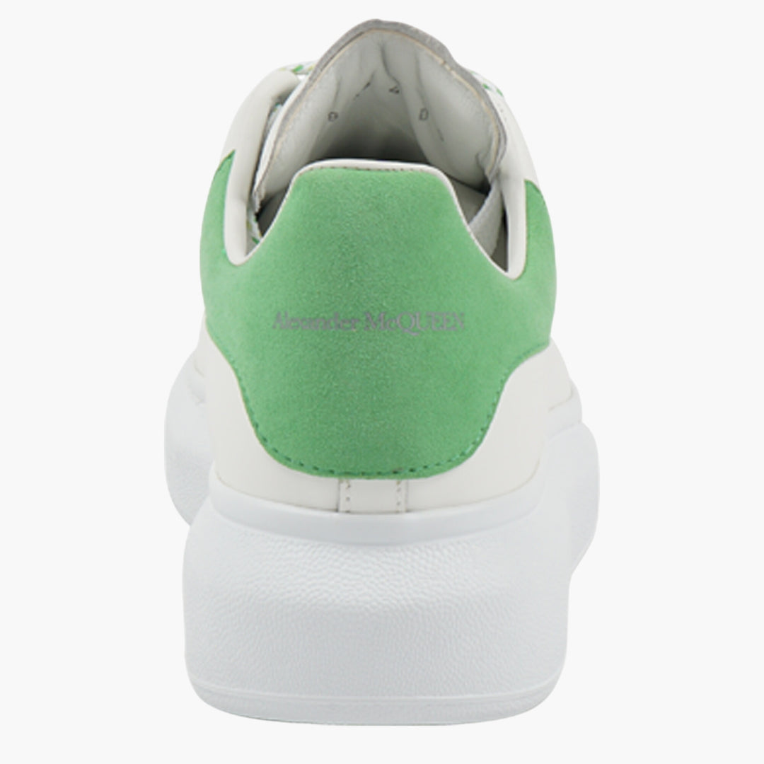 Sneakers Alexander McQueen in pelle bianco-verde acido