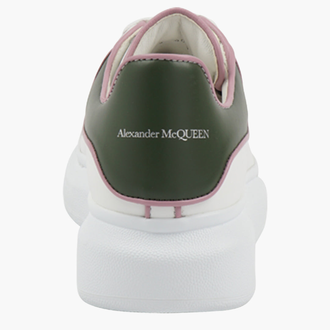 Sneakers Alexander McQueen da donna bianche-verdi-rosa con suola esagerata