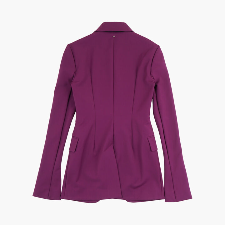 Max Mara Elegant Violet Jacket with Tailored Fit and Functional Pockets