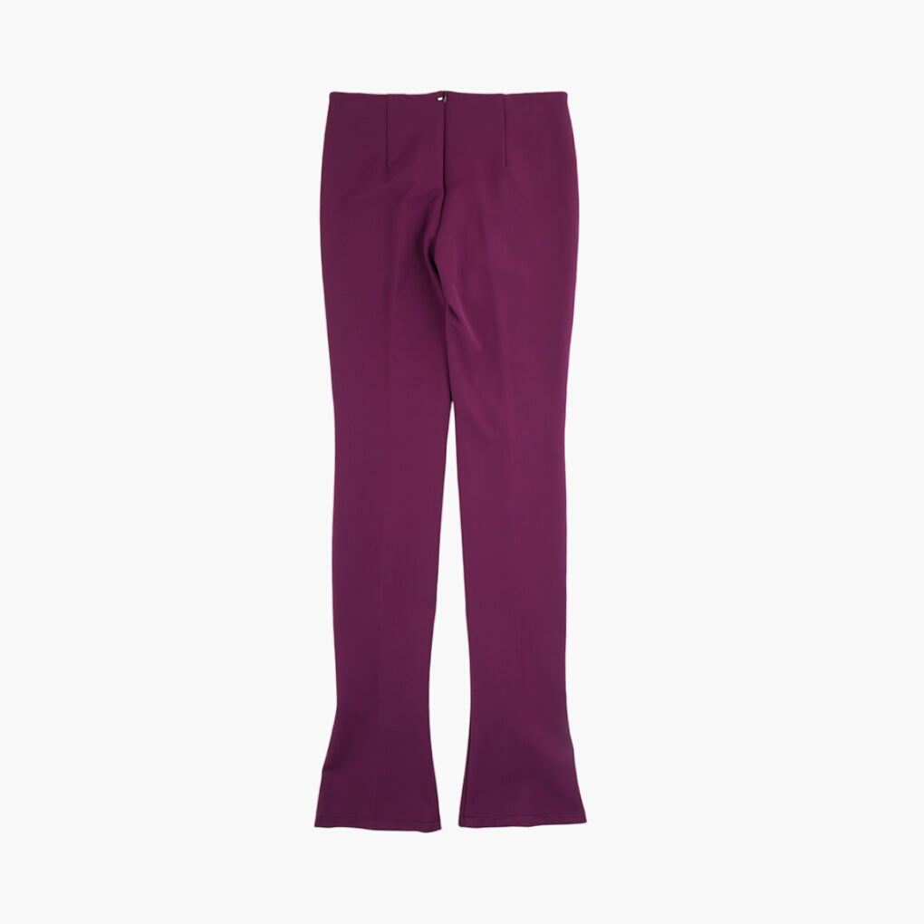 Max Mara Burgundy Tailored Trousers - Versatile and Elegant Design