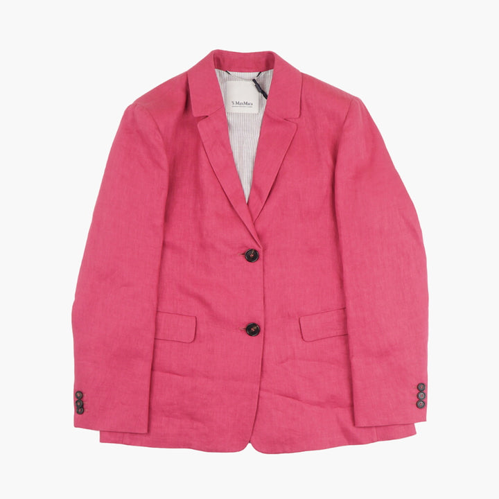 Max Mara Women's Tailored Pink Jacket - Elegant & Versatile Fashion