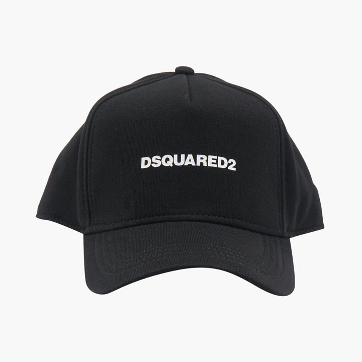 Cappello Dsquared2 nero con logo e cinturino regolabile