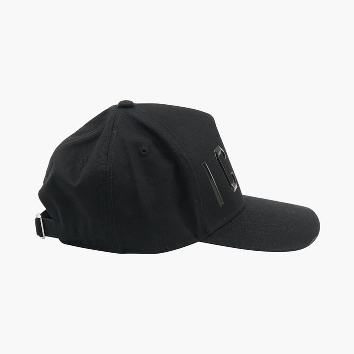 Cappello Dsquared2 con logo ICON nero - accessorio elegante e versatile