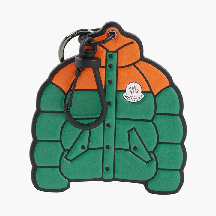 Moncler Accessories Iconic Jacket Design Keychain - Green-Orange