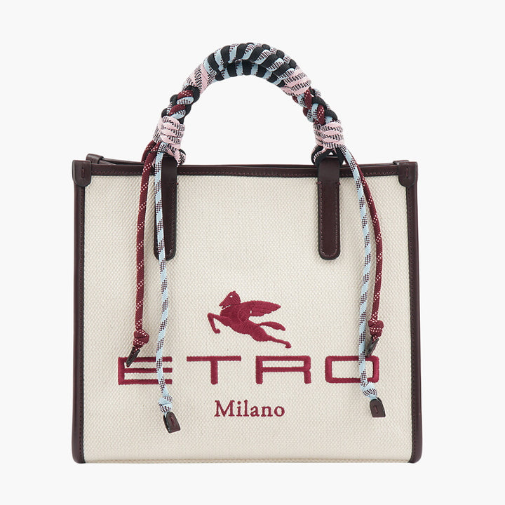 Etro Bags - Luxurious White-Multi Designer Bag with Signature Detailing Made in Italy