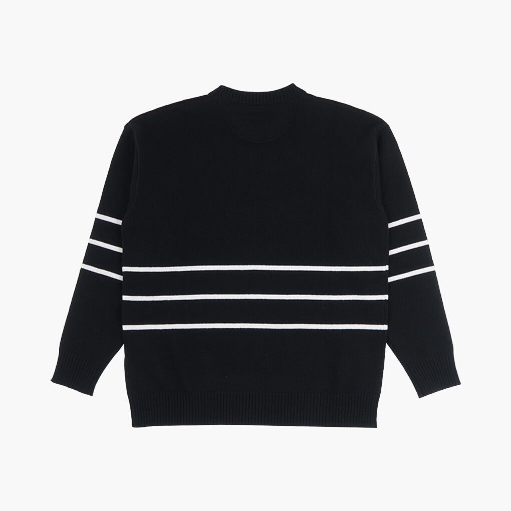 Valentino Black Sweater - Classic Italian Elegance with Iconic Design