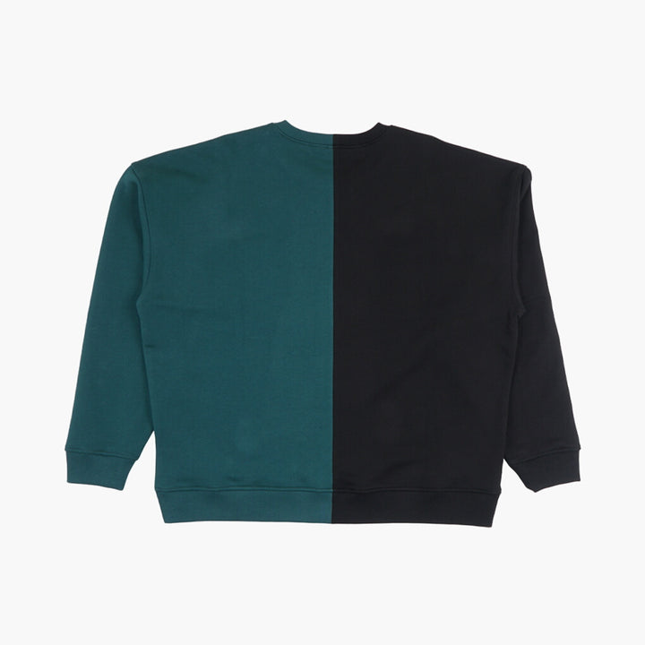 Valentino Two-Tone Logo Sweater - Made in Italy, Black-Green