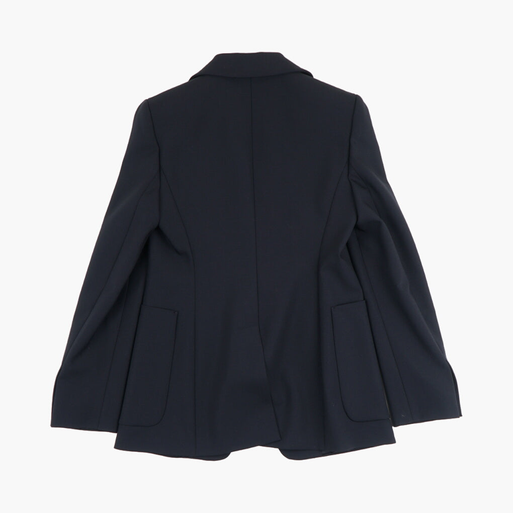 Max Mara Women's Tailored Blue Jacket - Elegant & Versatile for Professional and Casual Settings