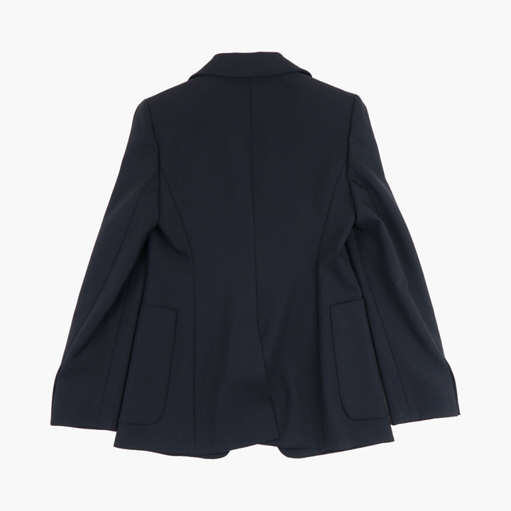 Max Mara Women's Tailored Blue Jacket - Elegant & Versatile for Professional and Casual Settings