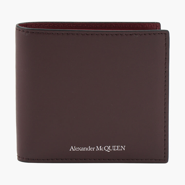 Alexander McQueen Bordeaux Wallets - Luxurious Italian Craftsmanship