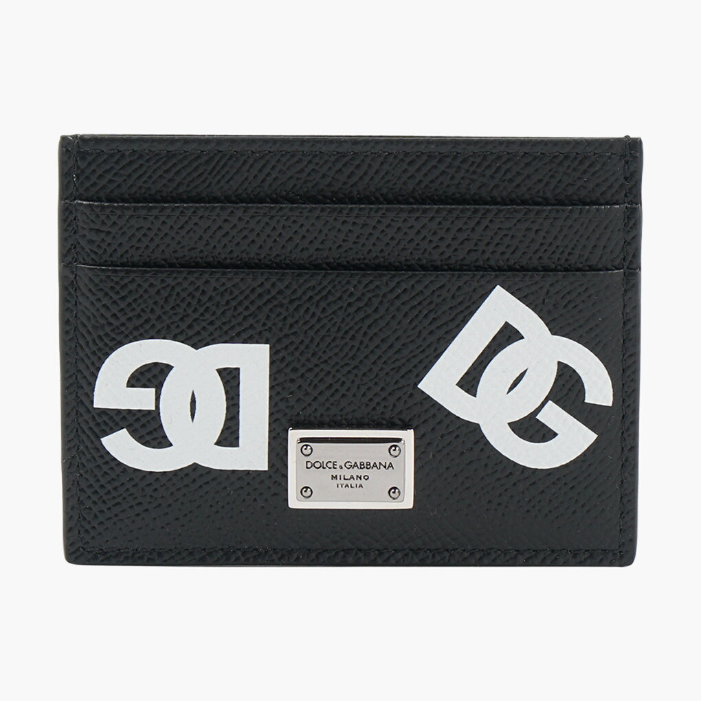 Dolce & Gabbana Black Leather Wallet with Iconic DG Logo - Made in Italy