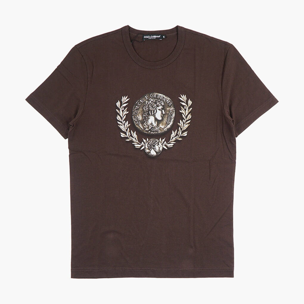 Dolce & Gabbana Dark Brown-Multi T-Shirts and Polos - Italian Luxury Fashion