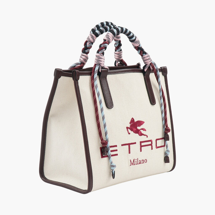 Etro Bags - Borsa di design di lusso bianca e multicolore con dettagli esclusivi, realizzata in Italia