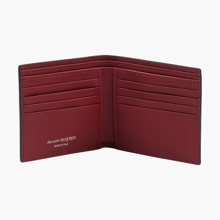 Alexander McQueen Bordeaux Wallets - Luxurious Italian Craftsmanship