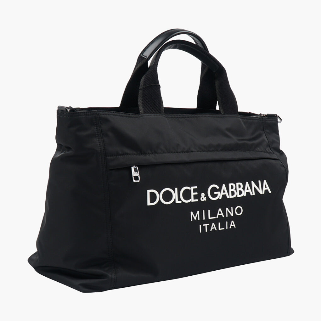 Borsa nera Dolce &amp; Gabbana con logo