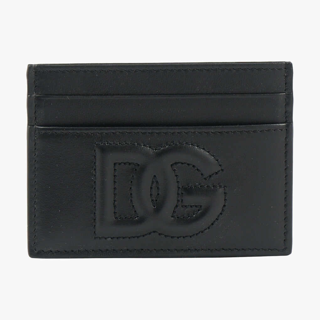 Dolce & Gabbana Black Leather Wallet with DG Logo - Made in Italy