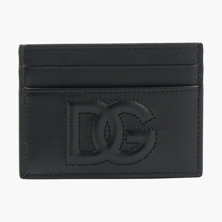 Dolce & Gabbana Black Leather Wallet with DG Logo - Made in Italy