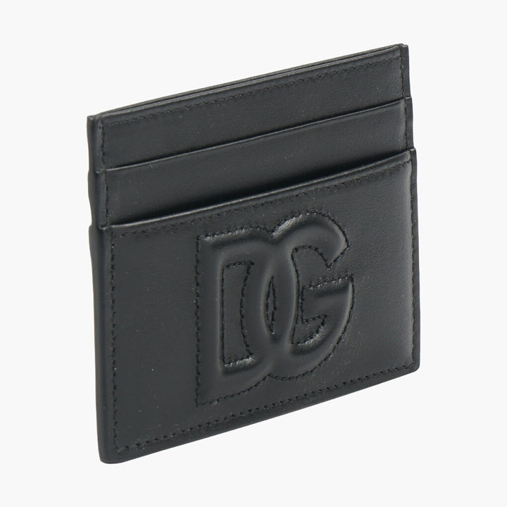 Dolce & Gabbana Black Leather Wallet with DG Logo - Made in Italy