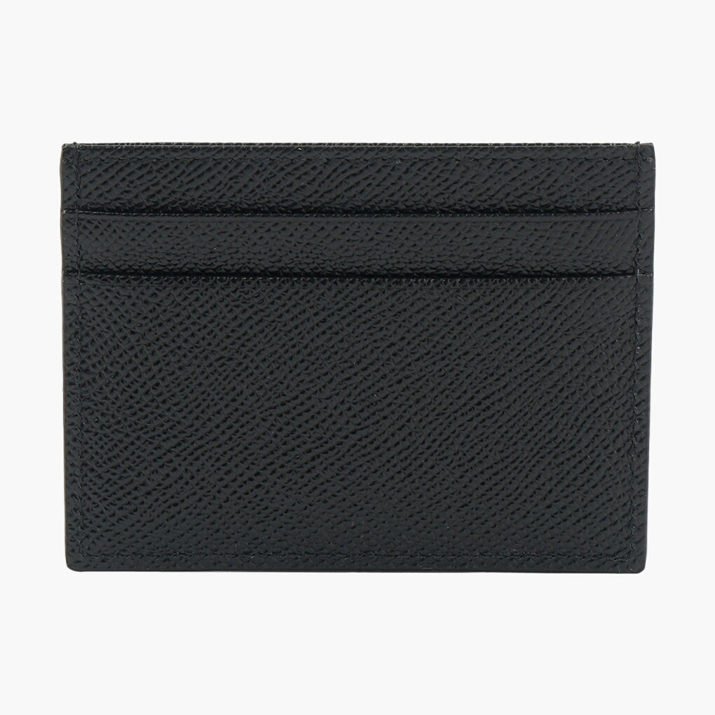 Dolce & Gabbana Black Leather Wallet with Iconic Logo