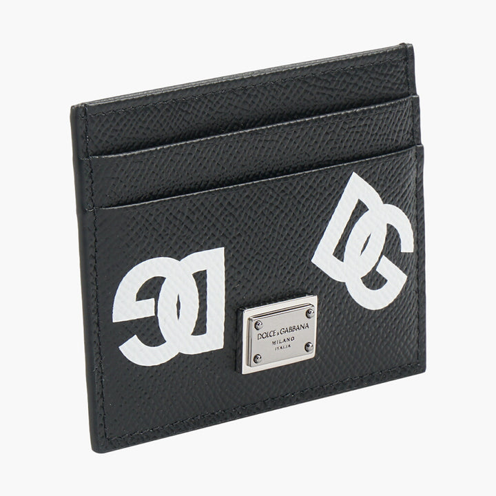 Dolce & Gabbana Black Leather Wallet with Iconic DG Logo - Made in Italy