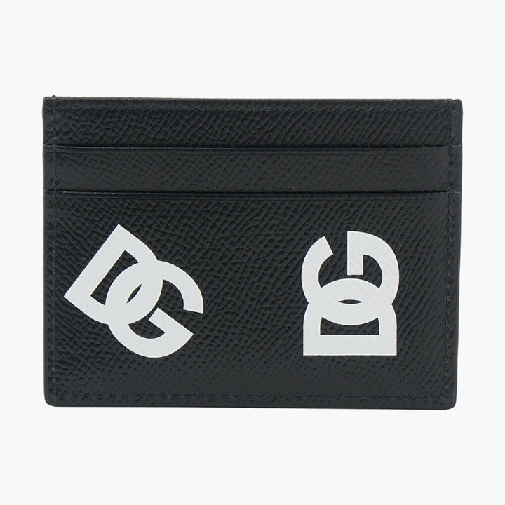 Dolce & Gabbana Black Leather Wallet with Iconic DG Logo - Made in Italy