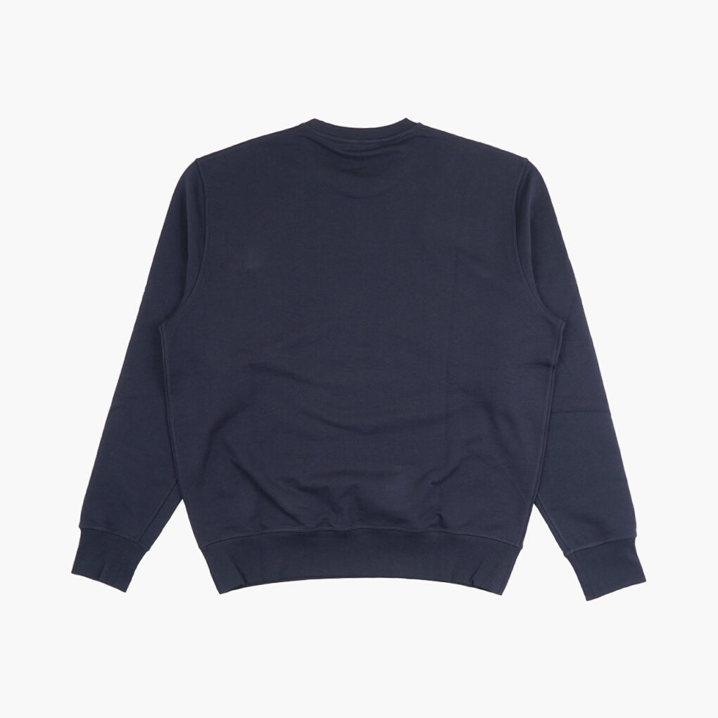 Maglione blu navy-bianco Alexander McQueen - Made in Italy, design di lusso con scollo a giro