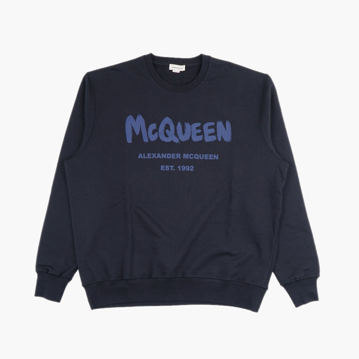 Alexander McQueen Blue Sweater - Luxury Italian Craftsmanship with Iconic Styling