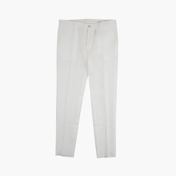 Dolce & Gabbana White Trousers - Elegant, Modern Fit, Made in Italy