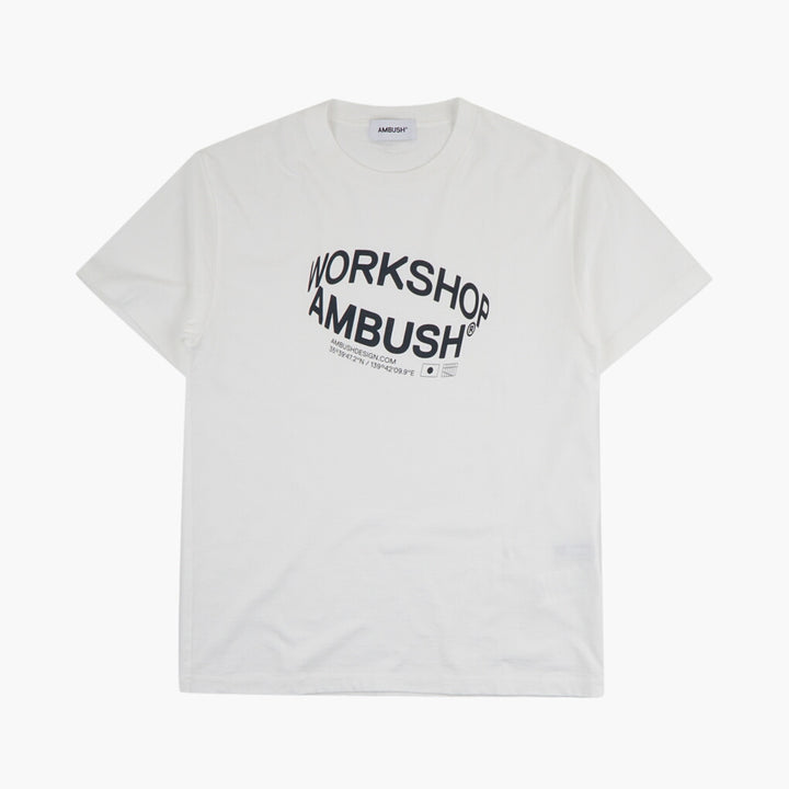 AMBUSH logo-print Cotton T-shirt White