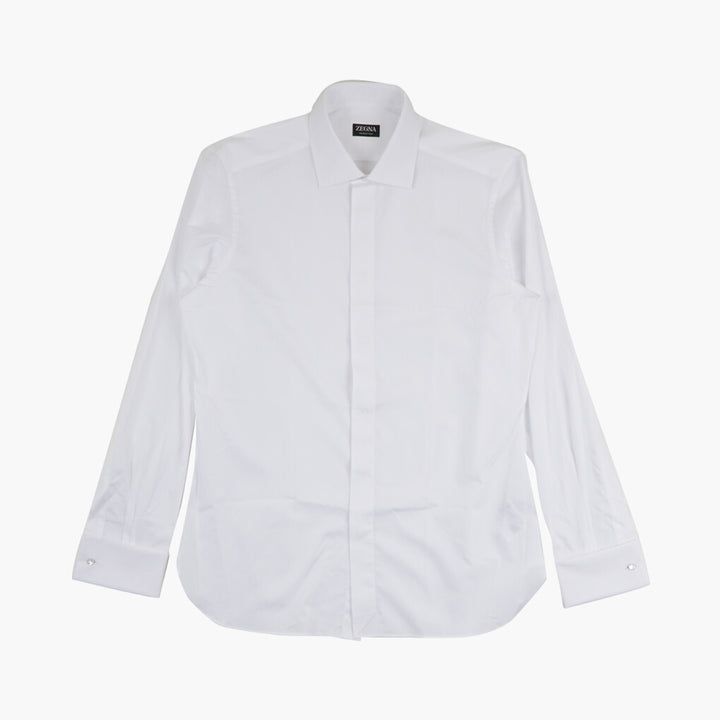 Z Zegna White Shirt - Classic & Sophisticated Italian Tailoring