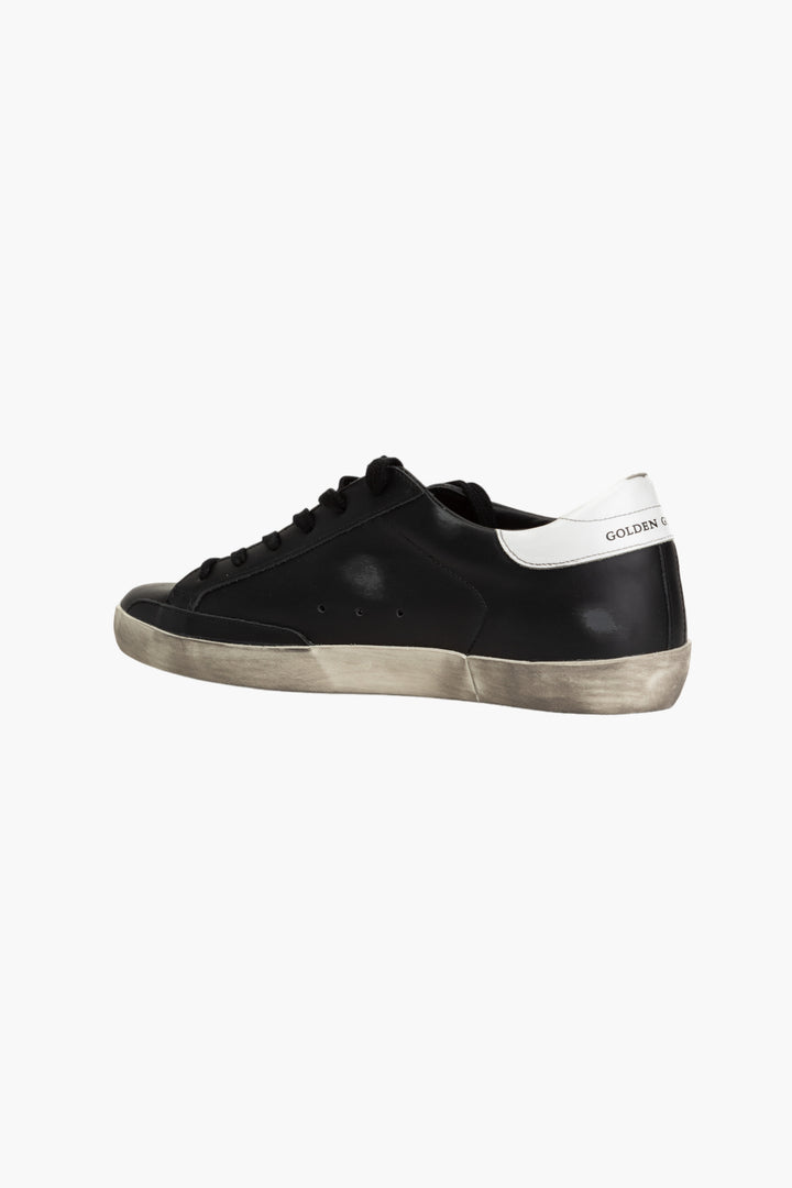 Golden Goose Black Sneakers with Distressed Design and Star Detail - Made in Italy