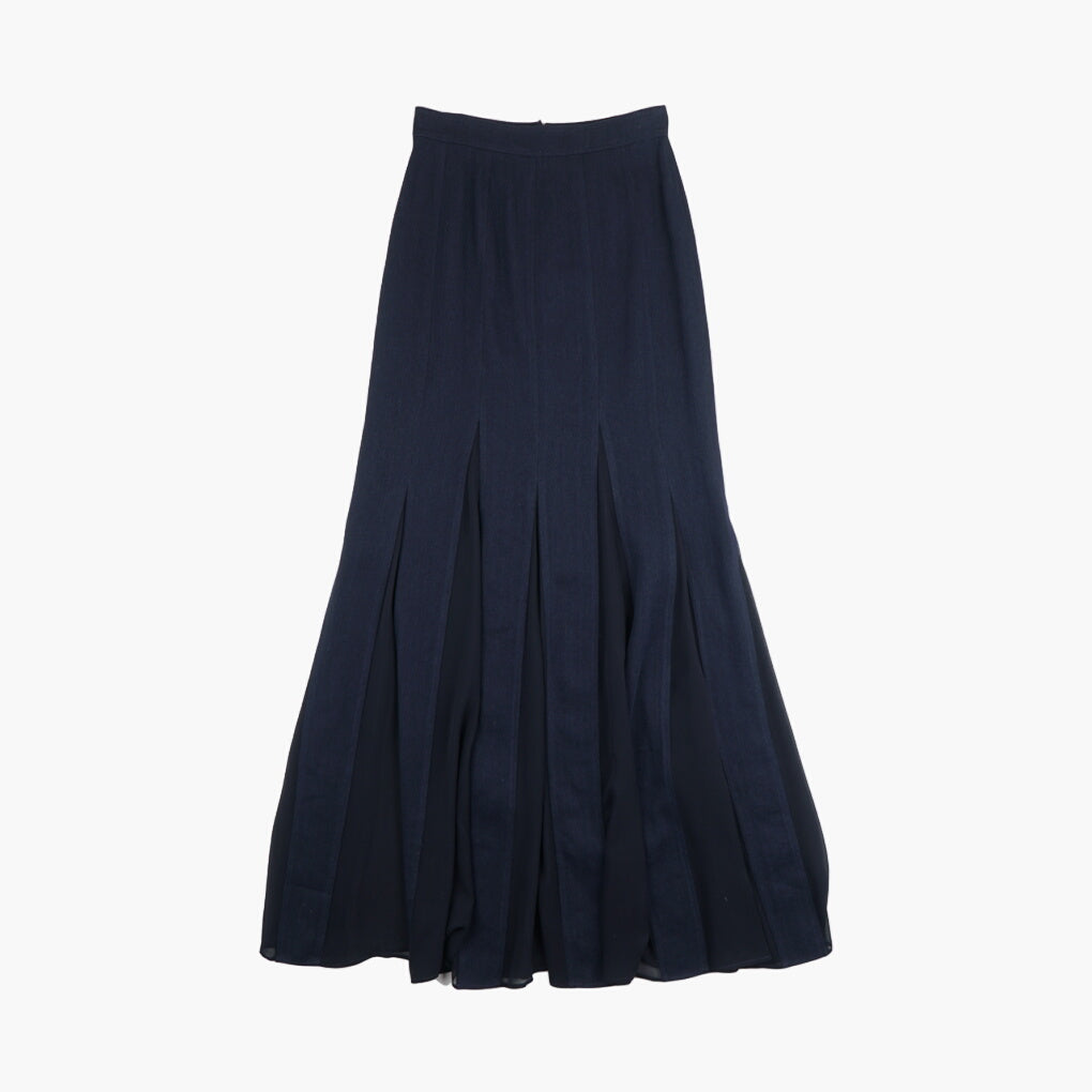 Max Mara Women's Elegant Blue Skirt