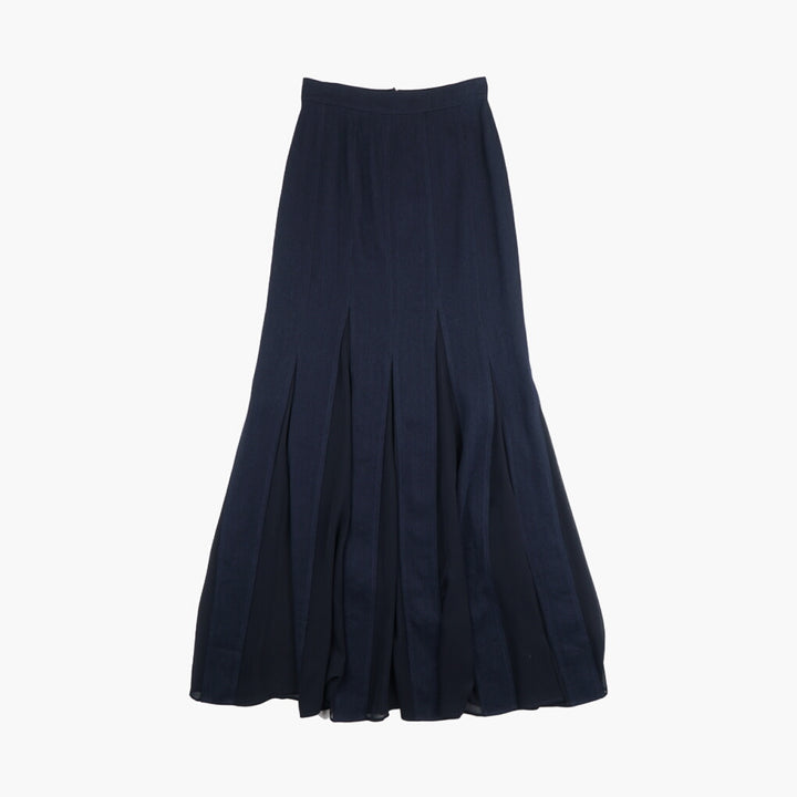 Max Mara Women's Elegant Blue Skirt