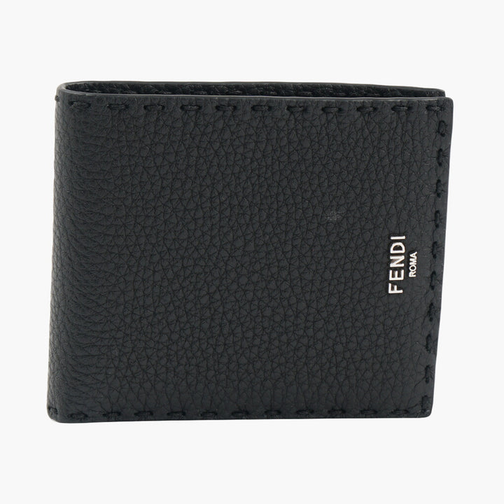 Fendi Selleria Wallet Black leather bi-fold wallet