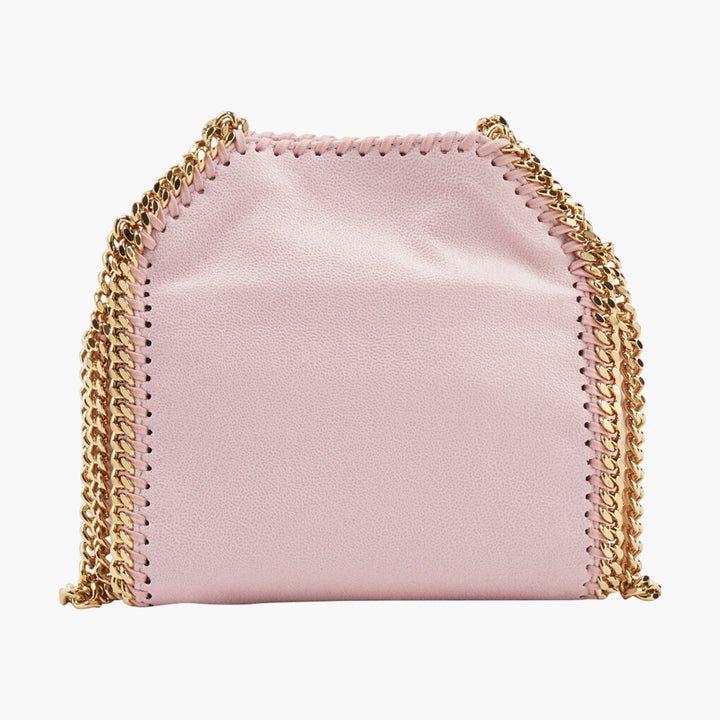 Stella McCartney Pink-Gold Bag with Chain Detailing - Eco-Friendly and Stylish Accessory