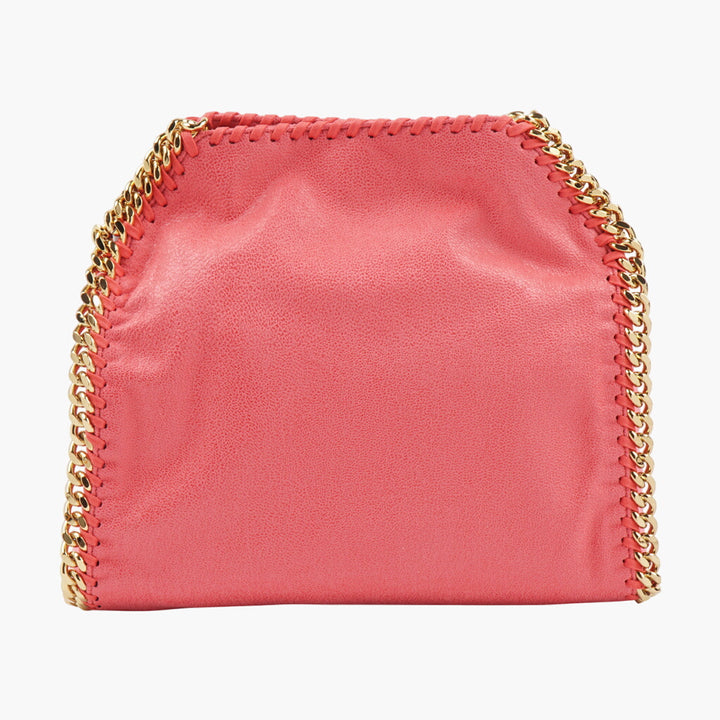 Stella McCartney Coral-Gold Bag with Gold Chain Detailing