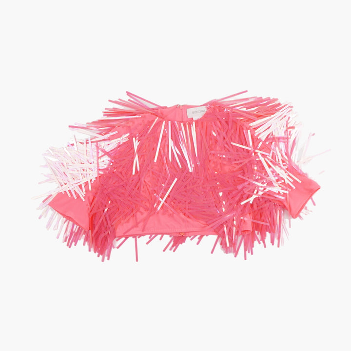 Max Mara Pink Fringe Detail Top for Special Occasions